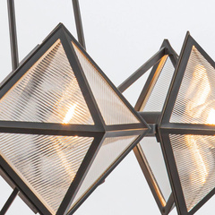 Żyrandol Cairo - 8 źródeł światła - Miejski brąz