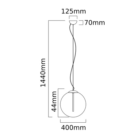 Lampa wisząca Planet L