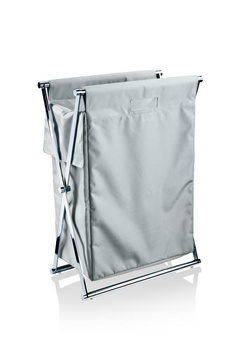 Kosz na pranie Decor Walther Chrom / trzcinowy szary