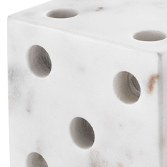 Zestaw akcesoriów na biurko z białego marmuru Eichholtz Visa 2 szt.