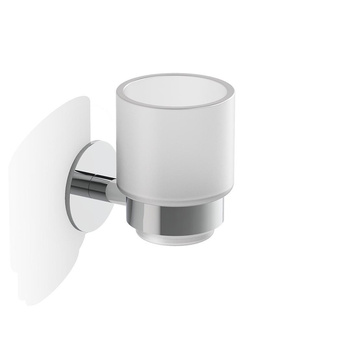 BASIC Kubek naścienny Decor Walther chrom samoprzylepny