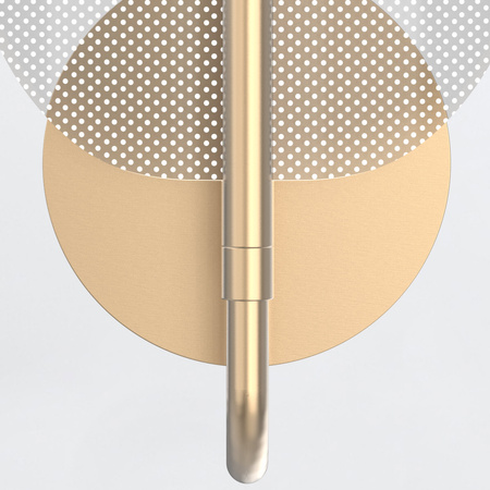 Kinkiet LED Floriana - Naturalny mosiądz