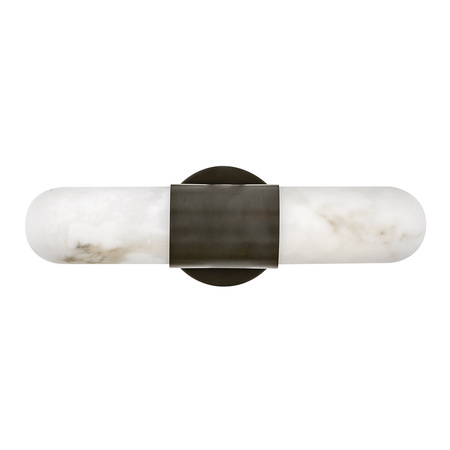 Średni kinkiet LED Ibiza - Oksydowana czerń