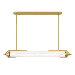 Lampa wyspowa Espada - Szczotkowane złoto