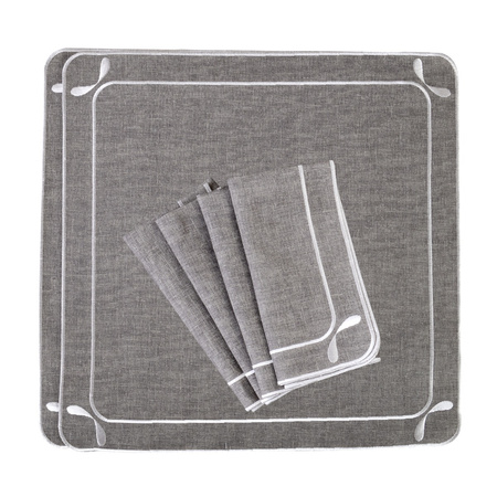 HAFTOWANE SERWETKI DRAGONFLY - 6 SZT. - 38.5 x 38.5 CM - ROSEBERRY HOME - MY HONEY HOME