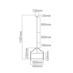 Lampa wisząca Stanza Cromo S Orlicki Design