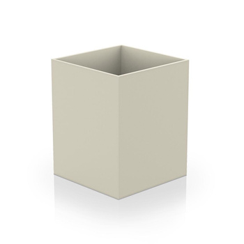 Kosz na papier (kwadratowy) Decor Walther Sztuczna skóra piaskowa