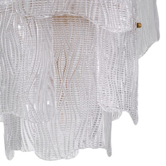 Żyrandol Asinara S clear textured glass Eichholtz