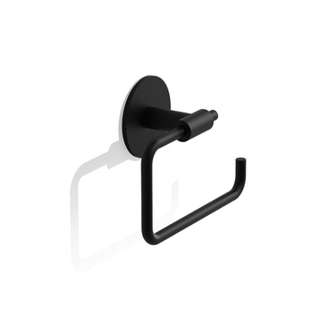 BASIC Uchwyt na papier toaletowy Decor Walther czarny mat samoprzylepny