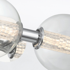 Kinkiet Atomo - 3 źródła światła - Polerowany chrom