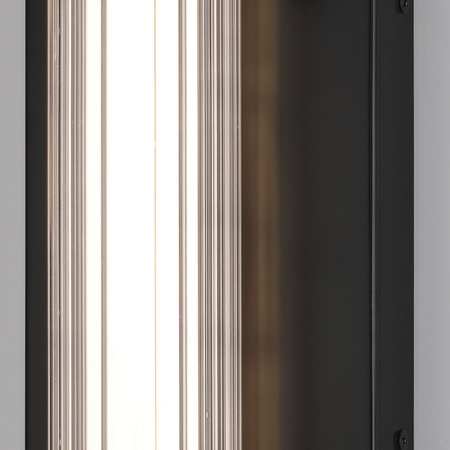 Średni kinkiet LED Fayton - Matowa czerń