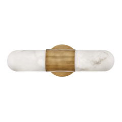 Średni kinkiet LED Ibiza - Klasyczny mosiądz