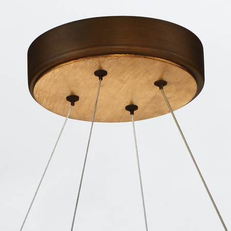 Średni żyrandol Vaughan - Brązowo-złoty