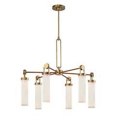 Żyrandol Wynwood - 6 źródeł światła - Vintage mosiądz