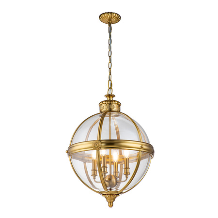 Lampa wisząca Adams - 4 źródła światła - Oksydowany mosiądz