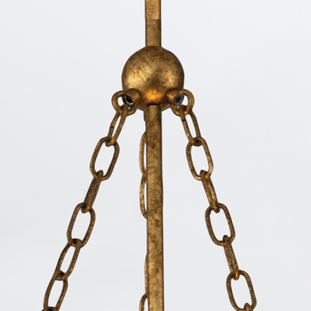 Lampa wisząca Sawgrass - 3 źródła światła - Płatkowe złoto