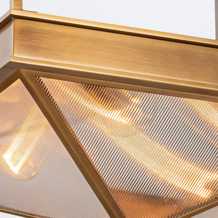 Półplafon Cairo - 4 źródła światła - Vintage mosiądz