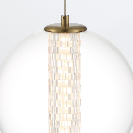 Lampa wisząca Atomo - 1 źródło światła - Szczotkowane złoto