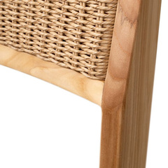 Krzesło ogrodowe Eichholtz Niclas natural teak natural weave