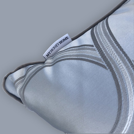 PODUSZKA DEKORACYJNA - SATYNA - HAFTOWANY WZÓR - 50 x 50 CM - MY HONEY HOME COLLECTION