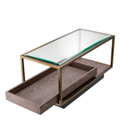 Stolik boczny Roxton brushed brass finish