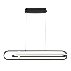 Lampa wyspowa Demark - Matowa czerń