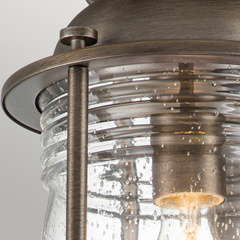 Duża latarnia naścienna Ashland Bay - 1 źródło światła - Oksydowany brąz