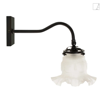 Lampa ścienna Authentage Bompa na prostokątnej podstawie