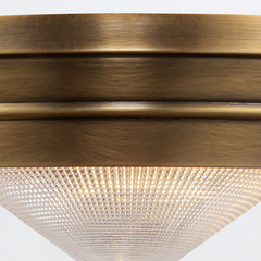 Mały plafon Willard - 1 źródło światła - Vintage mosiądz