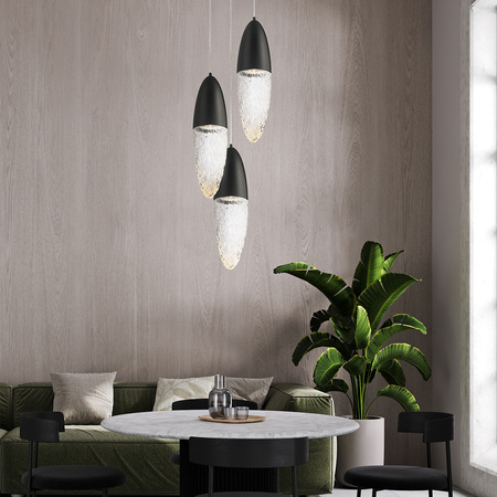 Lampa wisząca Ecrou - Matowa czerń