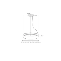 Lampa wisząca Authentage Eclips okrągła