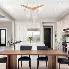 Żyrandol Vivien - Szczotkowane złoto