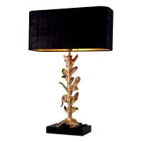 Lampa stołowa Scalo vintage brass finish incl shade