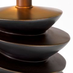 Lampa stołowa Eichholtz Lorieux bronze finish z abażurem