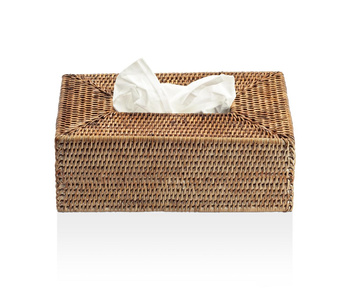 Pudełko Decor Walther na chusteczki prostokątny Rattan Ciemny