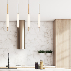 Lampa wisząca Cumberland - 1 źródło światła - Szczotkowane złoto