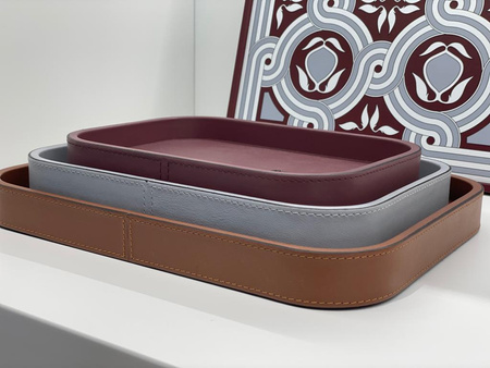 TACA SKÓRZANA - 17.5 x 23.5 x 3.5 CM - GIOBAGNARA - MY HONEY HOME