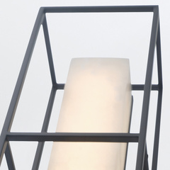 Duży kinkiet Blakley - 1 źródło światła - Matowa czerń