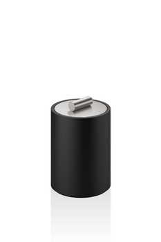 Pudełko z pokrywką małe Decor Walther Czarny mat / stal nierdzewna matowa