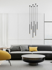 Lampa wisząca Q I Nero / Gold 60