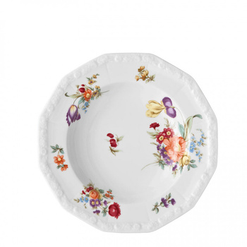 Talerz 23 cm głęboki Maria Bukiet Letni
