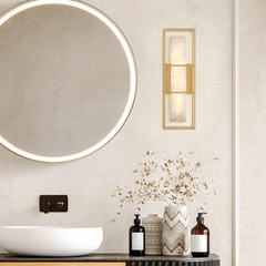 Średni kinkiet Blakley - 1 źródło światła - Szczotkowane złoto