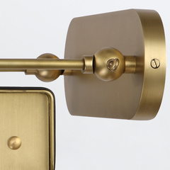 Duża obrazówka LED Valise Picture - Vintage mosiądz, skóra smokingowa