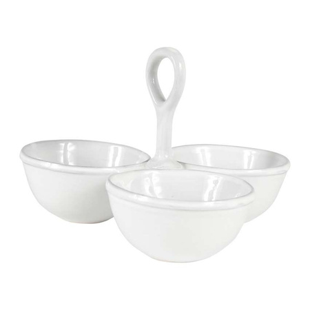 POTRÓJNE NACZYNIE NA PRZEKĄSKI RIVA - 21X13CM - COTE TABLE - MY HONEY HOME