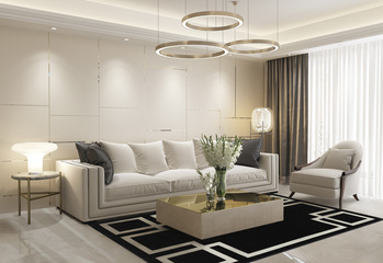 DYWAN HAMPTON BLACK ART DECO 160 X 230 CM FARGOTEX - MY HONEY HOME