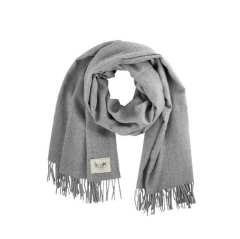 SZAL Z ALPAKI CLASSIC - SILVER - 65 x 200 CM - MY ALPACA - MY HONEY HOME