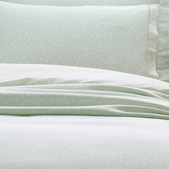 POŚCIEL PUNTO DOUBLE  - 7 CZĘŚCI - PASTELOWA MIĘTA - TIVOLYO HOME - MY HONEY HOME