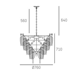 Lampa wisząca PALERMO P21070AU