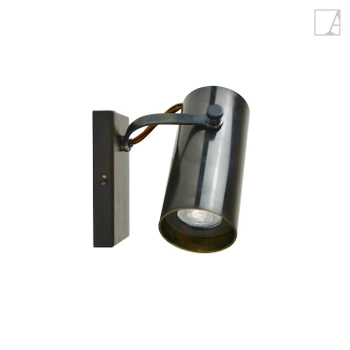 Lampa ścienna Authentage Tubelum na prostokątnej podstawie