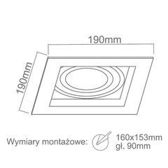 Oprawa wpuszczanaCardo I Bianco